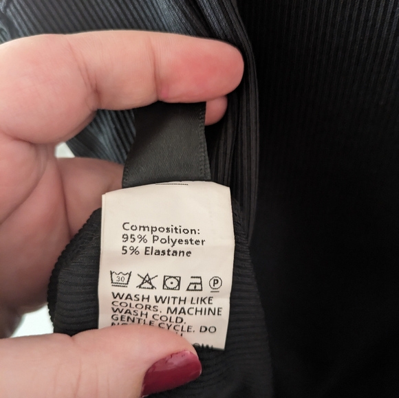 NWOT Black Scoop Neck SHEIN Curve Size 4X Bodysuit - Picture 4 of 4